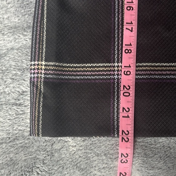Pendleton Plaid Side Buckle Short Skirt in Black/Purple Size 16 EUC - Picture 4 of 7